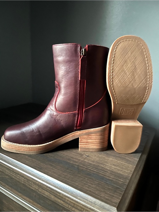 dingo Shoes - Dingo Women Wine Round Toe Bootie